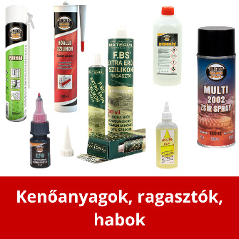 Kenőanyagok, ragasztók