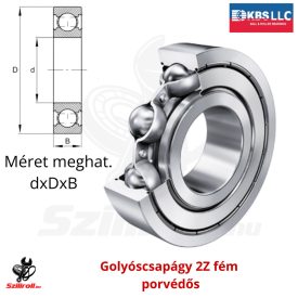6000 2Z KBS golyóscsapágy 10×26×8 mm