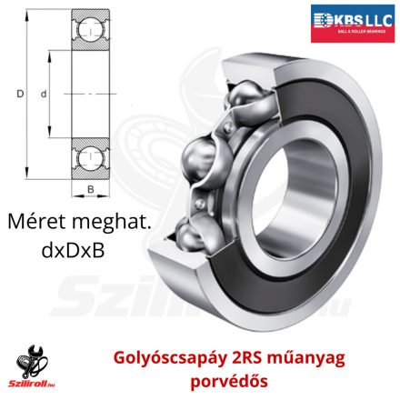 6003 2RS C3 KBS golyóscsapágy 17×35×10 mm