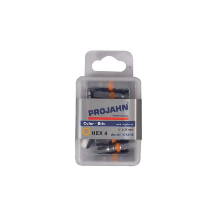 Bitfej készlet 1/4" Imbusz H4 mm  10 db. 25 mm  