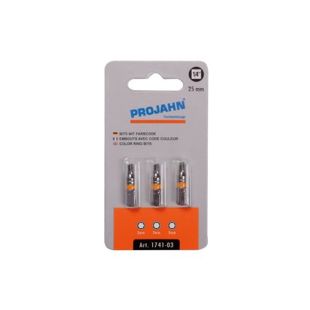 Behajtóhegy (bit) - színes 1/4" L75 mm   Imbusz H5 mm  szet 3 db.  
