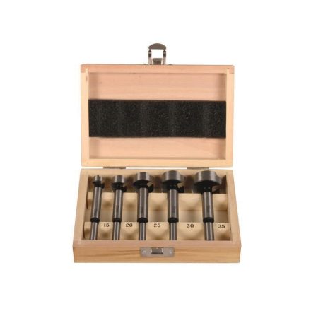 Forstner fúró készlet- dobozban 15-35mm 5 db/szet  