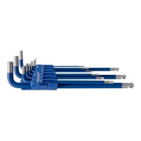 PROJAHN PRO-3613 – imbuszkulcskészlet gömbfejű hexagon Ø1.5-2-2.5-3-4-5-6-8-10 mm 9 db. -műanyag dobozba
