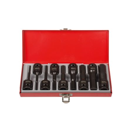 1/2” üthető dugókulcs-betét készlet. belső hatszögletű. 4 - 19 mm  
