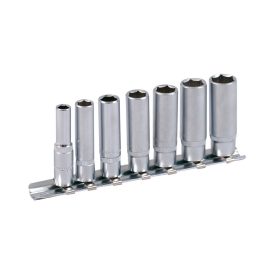 PROJAHN PRO-4202 Dugókulcskészlet -hosszított 1/4", sínes tartó, 6-13 mm, 7 db