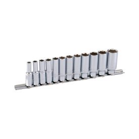 PROJAHN PRO-4212 Dugókulcskészlet -hosszított 3/8", sínes tartó, 7-22 mm, 12 db