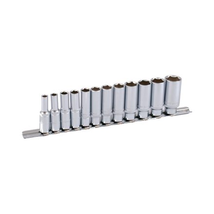 PROJAHN PRO-4212 Dugókulcskészlet -hosszított 3/8", sínes tartó, 7-22 mm, 12 db