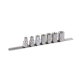 PROJAHN PRO-4223 Dugókulcskészlet 1/2", sínes tartó, TX, E12-E24, 7 db
