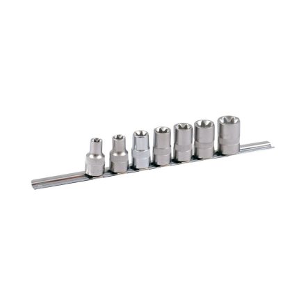 PROJAHN PRO-4223 Dugókulcskészlet 1/2", sínes tartó, TX, E12-E24, 7 db