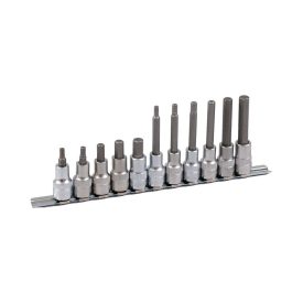PROJAHN PRO-4234 Dugókulcs készlet- 1/2". sínes tartó. IMBUSZ 5-12 mm. IMBUSZ 5-12 hosszú. 11 db.