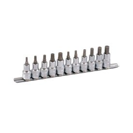 PROJAHN PRO-4235 Dugókulcs készlet- 1/2". sínes tartó. IMBUSZ 5-12 mm. M5-M12 hosszú. 11 db.