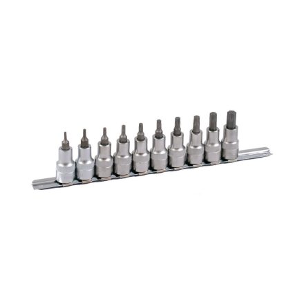 PROJAHN PRO-4236 Dugókulcs készlet- 1/2". sínes tartó. IMBUSZ 5-12 mm 10 db.