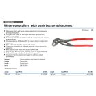 PROJAHN PRO-4517-250 – vízpumpafogó 250 mm "MAXI MX2"
