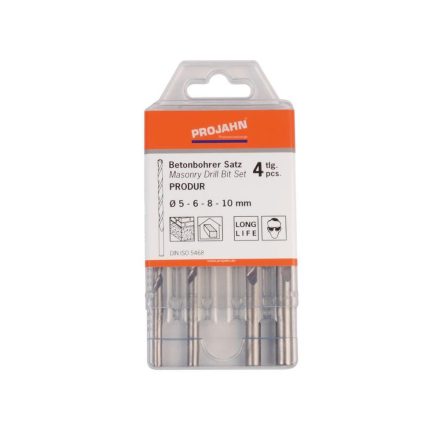 Betonfúró készlet  produr PORDUR 5-10 mm . 4 db.. műanyag dobozba  