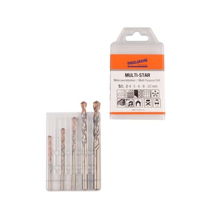 Univerzális fúrófej készlet MULTI STAR 5 db./ szet  