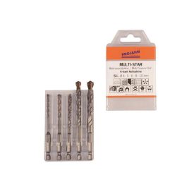   Univerzális fúrófej készlet MULTI STAR 400 mm.  4 - 5 - 6 - 8 - 10 mm 5 darabos Hexagon  