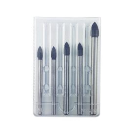 Üvegfúró készlet 5 db 2 x 6 mm. 2 x 8 mm. 1 x 10 mm  