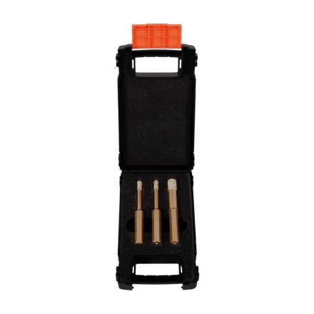 Gyémánt koronafúró (szárazfúró) készlet hexagon befogatással 3 db. dobozban "S" Ø 6.8.10 mm  