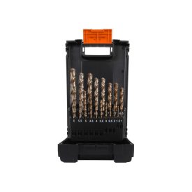   Csigafúró készlet PERFORMANT HSS-Co 8% dobozban MAMBO 1-10 mm 19 db./ szet  