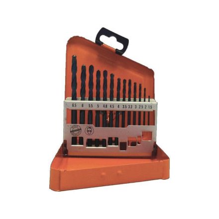 Fémfúrószár készlet HSS-R DIN 338 ECO 1.5-6.5 mm. 13 db./ szet. fémdobozban  