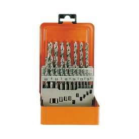   Fémfúrószár készlet HSS-G DIN 338 ECO 1-10 mm. 19 db.. fémdobozban TURBO  