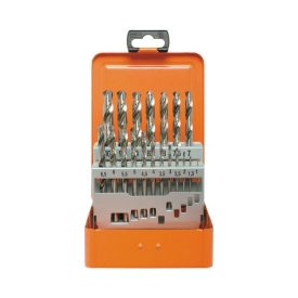   Fémfúrószár készlet HSS-G DIN 338 ECO 1-10 mm 19 db.. fémdobozba  