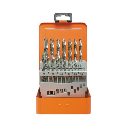 Fémfúrószár készlet HSS-G DIN 338 ECO 1-10 mm 19 db.. fémdobozba  