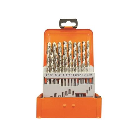 Fémfúrószár készlet HSS-G DIN 338 ECO 1-10.5 mm. 24 db.. fémdobozban  