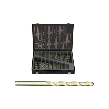 Fémfúrószár készlet HSS-CO DIN 338 ECO 1-10 mm ECO 70 db. fémdobozban  