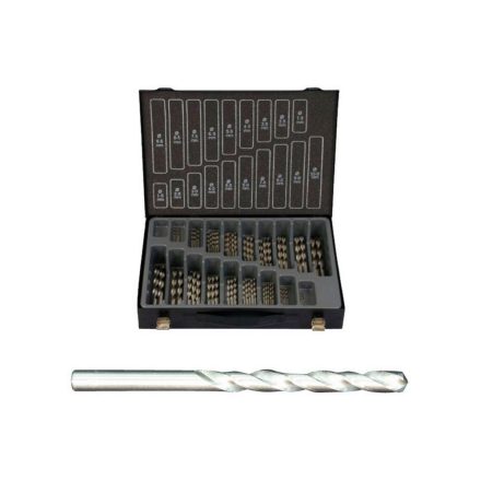 Fémfúrószár készlet HSS-G DIN 338 ECO 1-10 mm ECO 70 db. fémdobozban  