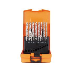   Fémfúrószár készlet HSS-G DIN 338 ECO 1-10 mm 19 db. műanyag dobozban-ABS  