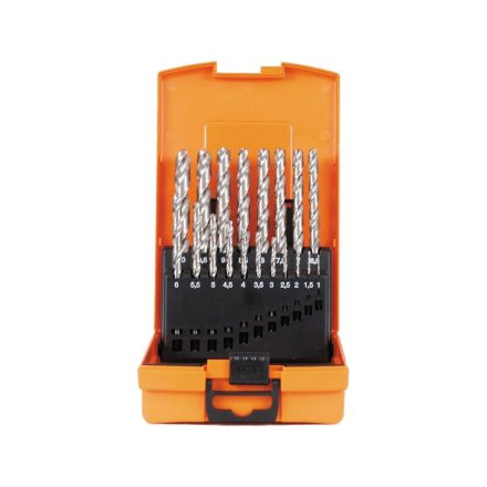 Fémfúrószár készlet HSS-G DIN 338 ECO 1-10 mm 19 db. műanyag dobozban-ABS  