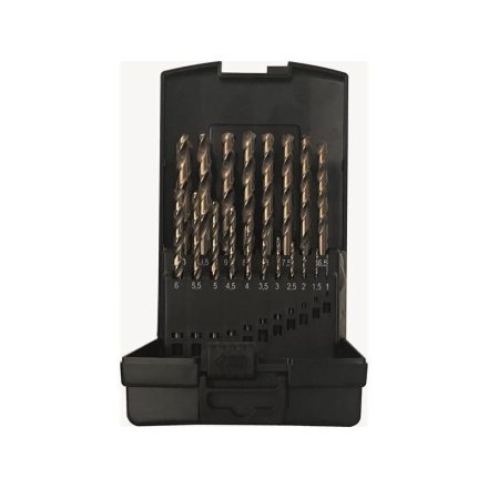 Fúrószár készlet  HSS-CO 1-10/0.5 mm BASIC.19 db.. műanyag dobozban   