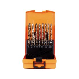   Fémfúrószár készlet HSS-CO DIN 338 ECO 1-10 mm 19 db. műanyag dobozban-ABS  