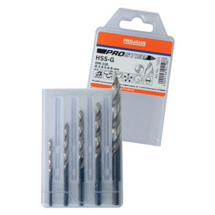 Fémfúrószár készlet HSS-G DIN 338  pro STEP  3.4.5.6.8 mm 5 db.  