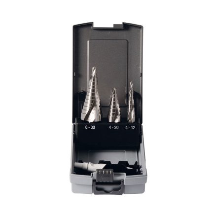 Lépcsős csigafúró kazetta HSS-CO 3 db.  