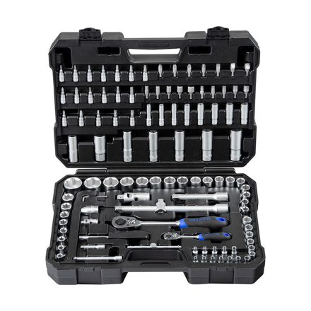 PROJAHN PRO-8654 1/4” dugókulcs készlet profiCraft 1/4"+1/2" 108 db., 72 fogas racsnis hajtószár