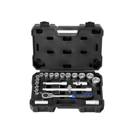 PROJAHN PRO-8661 1/4” dugókulcs készlet profiCraft 1/2" 21 db., 48 fogas racsnis hajtószár