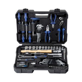   1/4” + 1/2”  proficraft szerszámos koffer 98 részes. 48 fogas racsnival.  