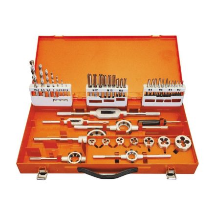 PROJAHN PRO-91004 – Menetvágó készlet HSS-G M3-M12. 44 db. fémdobozban