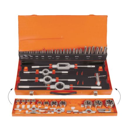PROJAHN PRO-91005 – Menetvágó készlet HSS-G 55 részes M3-M20. fém kofferben