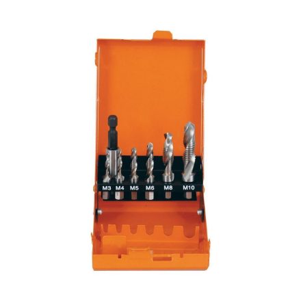 PROJAHN PRO-91019 – Kombi Menetfúró bit befogással készletben. HSS-G. 7 részes. M3-M10