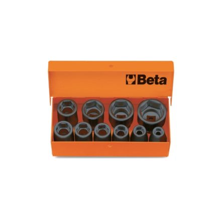 10 db 3/8"-os dugókulcs, fémdobozban - BETA 710/C 10