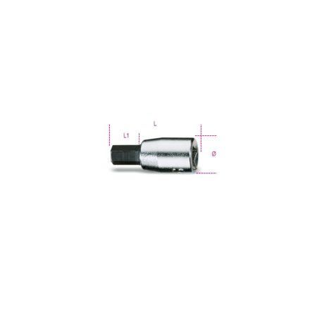 4 -1/4"-os imbusz-dugókulcs, krómozott, barnított hegy - BETA 900ME/4