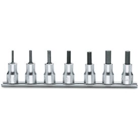 7 részes imbusz-dugókulcs krómozott készlet (910PE cikk) tartón - BETA 910PE/SB 7