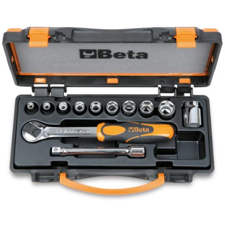 10 dugókulcs és 5 tartozék fémdobozban - BETA 910A/C 10