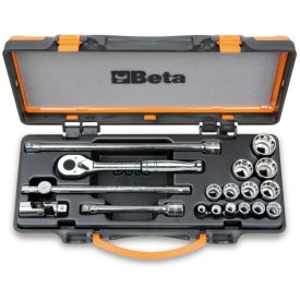 13 db-os inch-es és készlet 5 tartozékkal, fémdobozban - BETA 910AS/MBM-C18