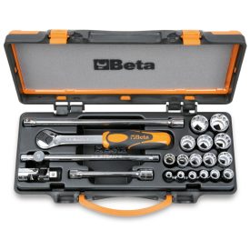 16 dugókulcs és csavarhúzó-dugókulcs tartozék fémdobozban - BETA 910B/C 16