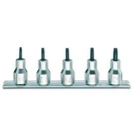 5 részes Tamper Torx®-dugókulcs készlet (920RTX cikk) tartón - BETA 920RTX/SB 5