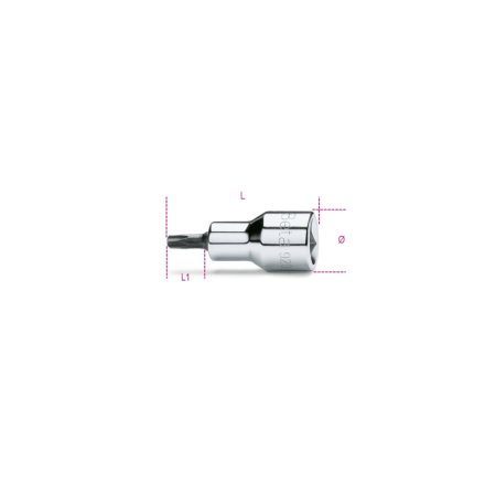 20 1/2"-os Torx® imbusz-dugókulcs, krómozott, barnított hegy - BETA 920TX/20L